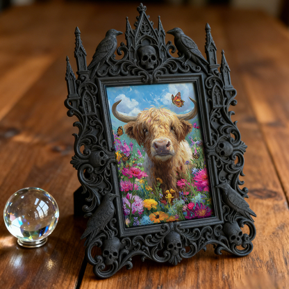 Gothic Dark Frame | Board Game Cafe Decor, Photo Prop, Waterproof Plastic Frame