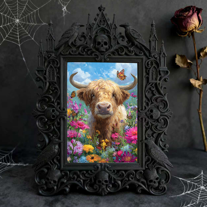 Gothic Dark Frame | Board Game Cafe Decor, Photo Prop, Waterproof Plastic Frame