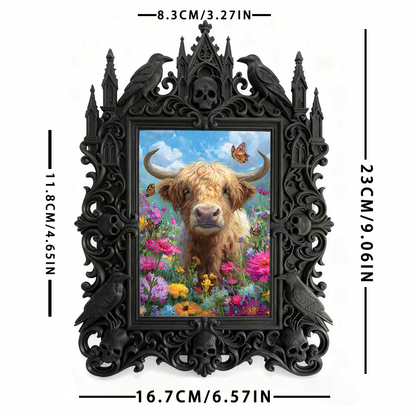 Gothic Dark Frame | Board Game Cafe Decor, Photo Prop, Waterproof Plastic Frame