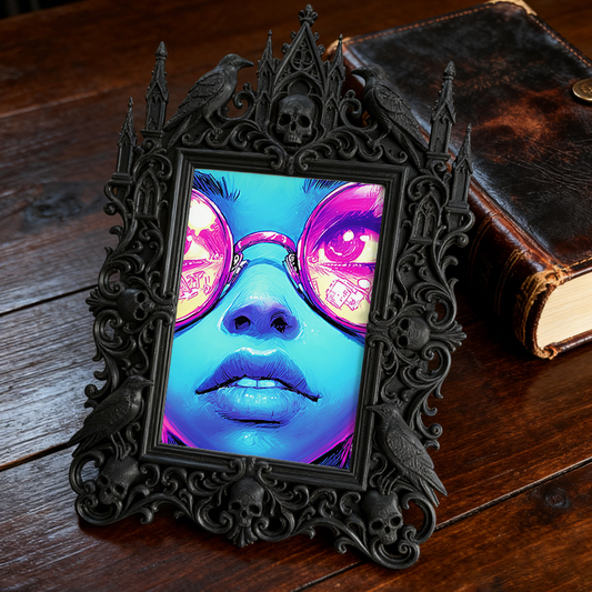 Gothic Dark Frame | Florist Shop Dark Corner Decor, Photo Ornament, Wall-mountable