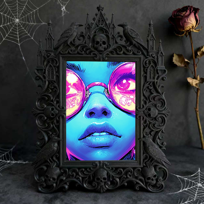 Gothic Dark Frame | Florist Shop Dark Corner Decor, Photo Ornament, Wall-mountable