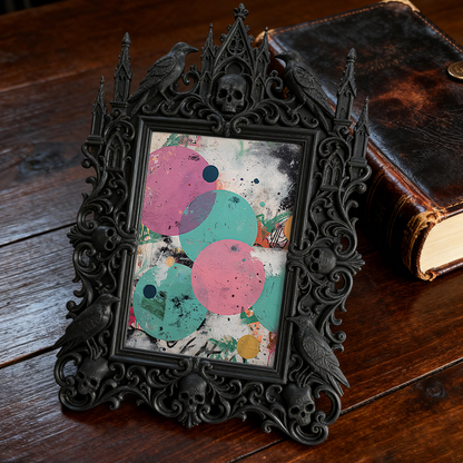 Gothic Dark Frame | Skate Shop Decor, Photo Display, Waterproof Plastic