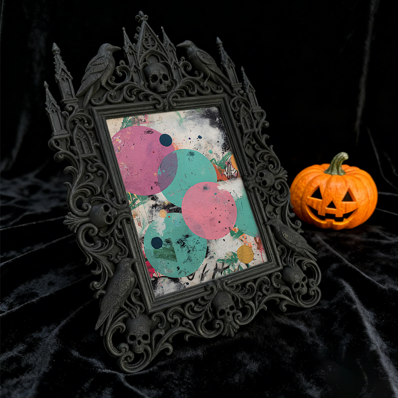 Gothic Dark Frame | Skate Shop Decor, Photo Display, Waterproof Plastic