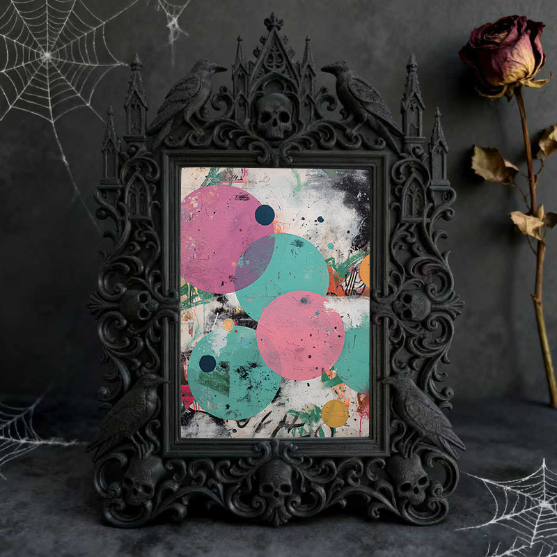 Gothic Dark Frame | Skate Shop Decor, Photo Display, Waterproof Plastic