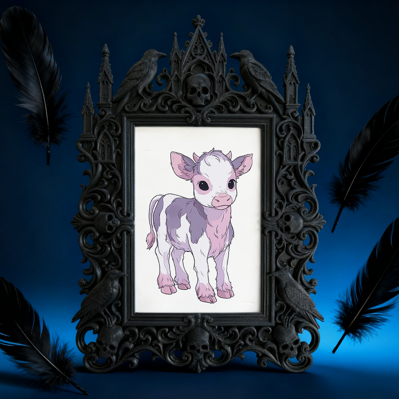 Gothic Dark Frame | Tea House Private Room Decor, Photo Holder, Dual-use