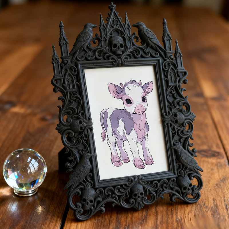 Gothic Dark Frame | Tea House Private Room Decor, Photo Holder, Dual-use