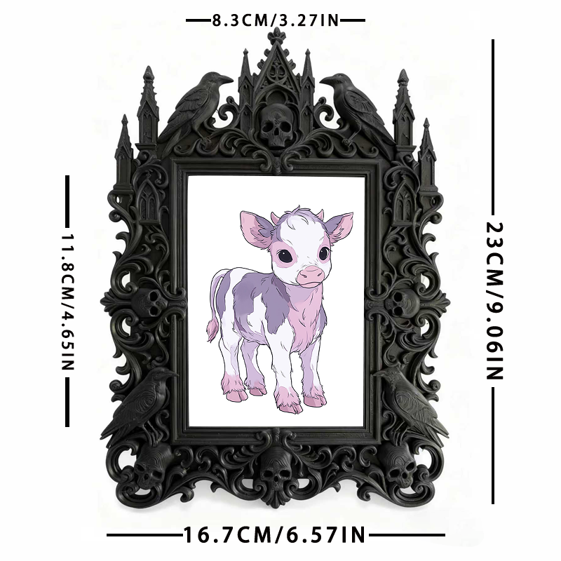 Gothic Dark Frame | Tea House Private Room Decor, Photo Holder, Dual-use