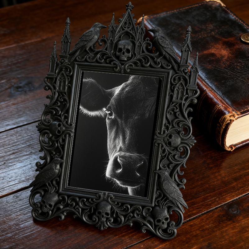 Gothic Dark Frame | Bakery Dark-themed Corner Decor, Photo Prop, Wall/Tabletop