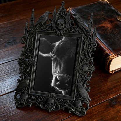 Gothic Dark Frame | Bakery Dark-themed Corner Decor, Photo Prop, Wall/Tabletop
