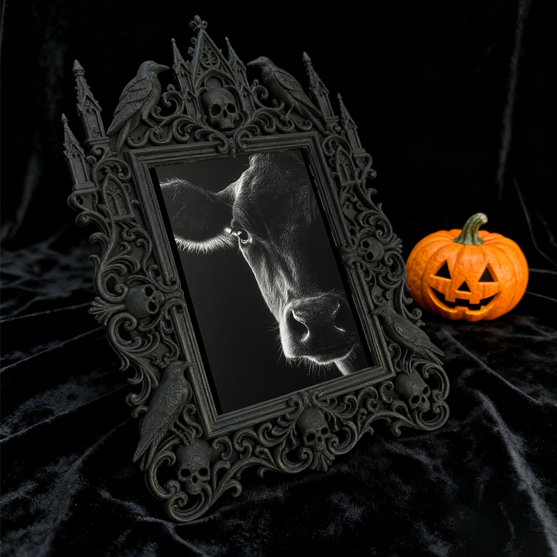 Gothic Dark Frame | Bakery Dark-themed Corner Decor, Photo Prop, Wall/Tabletop