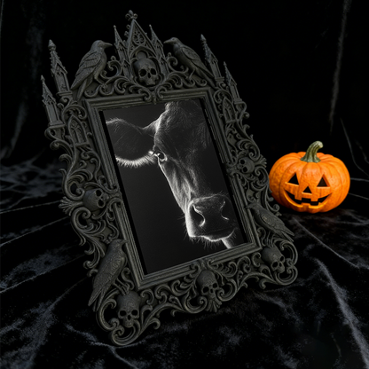 Gothic Dark Frame | Bakery Dark-themed Corner Decor, Photo Prop, Wall/Tabletop