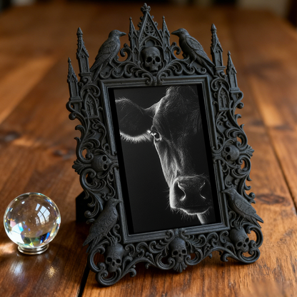 Gothic Dark Frame | Bakery Dark-themed Corner Decor, Photo Prop, Wall/Tabletop