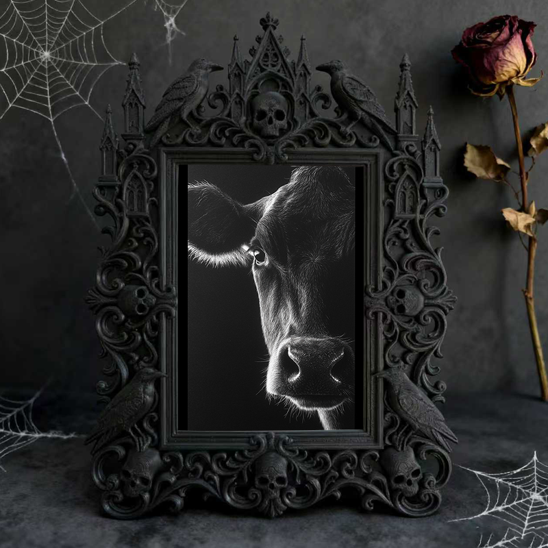 Gothic Dark Frame | Bakery Dark-themed Corner Decor, Photo Prop, Wall/Tabletop