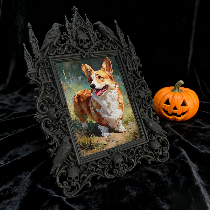 Gothic Dark Frame | Tattoo Studio Wall Decor, Photo Display, Waterproof Plastic Frame