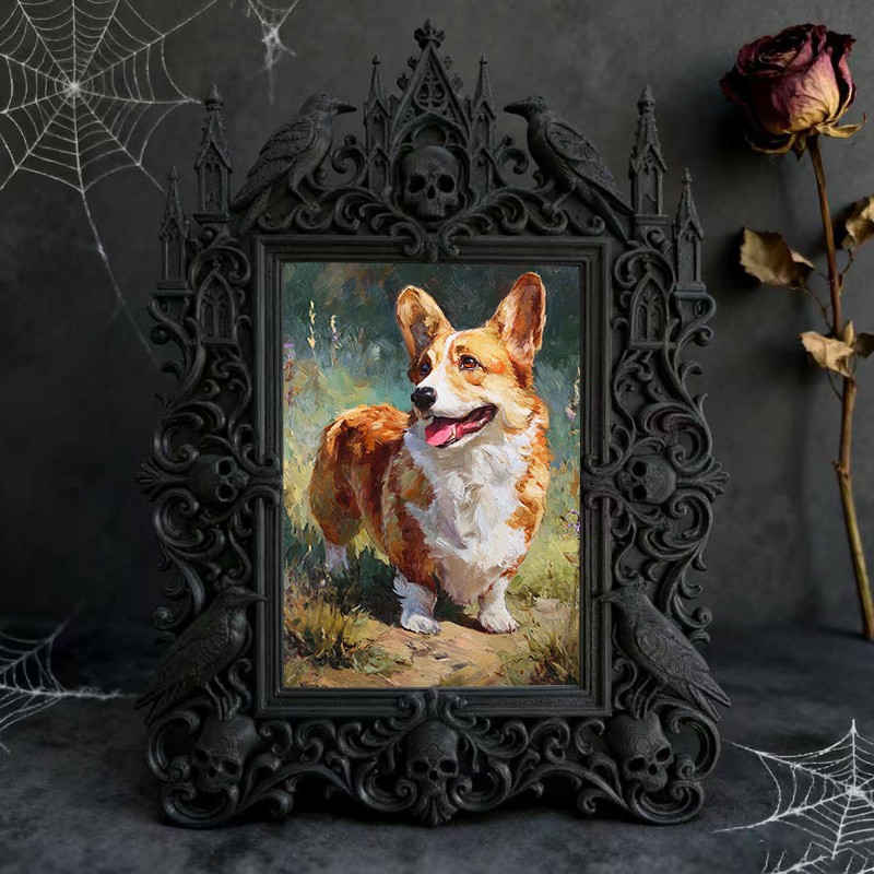 Gothic Dark Frame | Tattoo Studio Wall Decor, Photo Display, Waterproof Plastic Frame