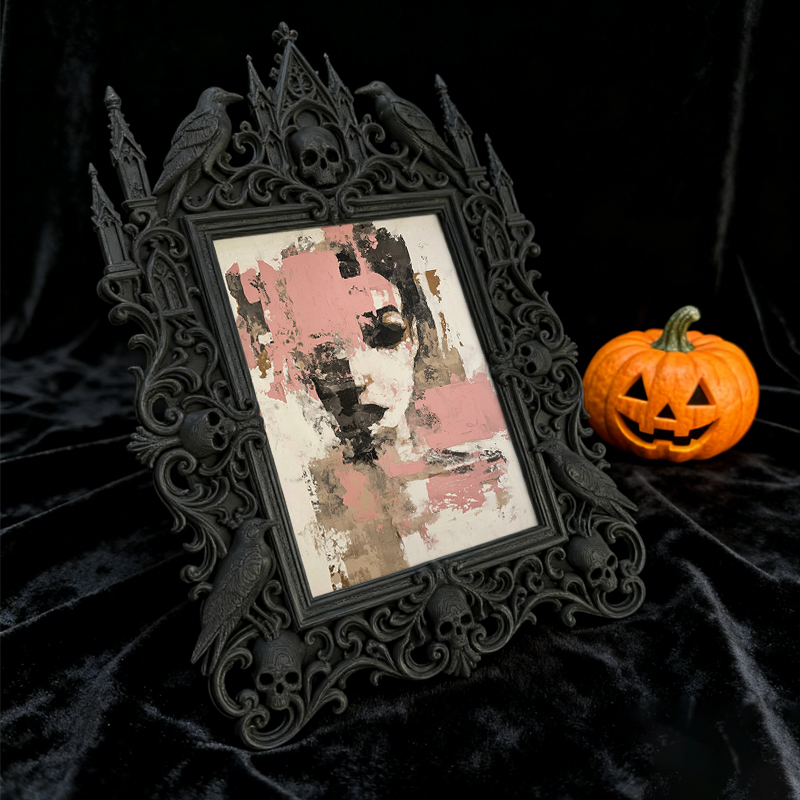 Gothic Dark Frame | Tarot & Divination Shop Decor, Photo Holder, Wall/Tabletop