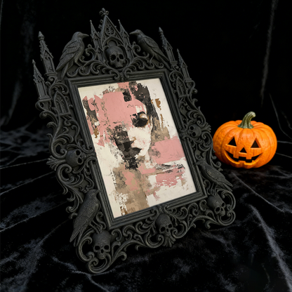 Gothic Dark Frame | Tarot & Divination Shop Decor, Photo Holder, Wall/Tabletop