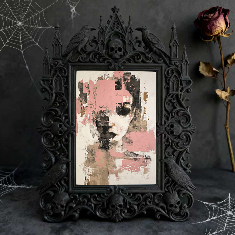Gothic Dark Frame | Tarot & Divination Shop Decor, Photo Holder, Wall/Tabletop