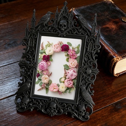 Gothic Dark Frame | Pet Grooming Shop Decor, Pet Photo Holder, Wall/Tabletop