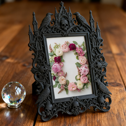 Gothic Dark Frame | Pet Grooming Shop Decor, Pet Photo Holder, Wall/Tabletop