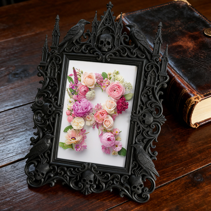 Gothic Dark Frame | Bookstore Nook Decor, Photo Display, Dual-use