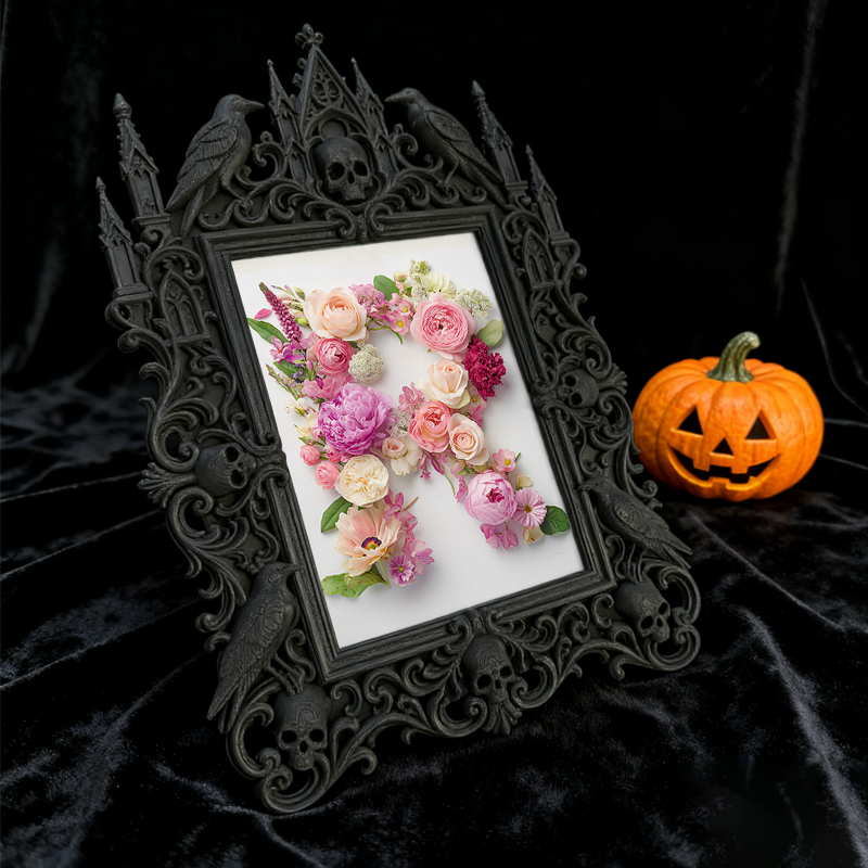 Gothic Dark Frame | Bookstore Nook Decor, Photo Display, Dual-use