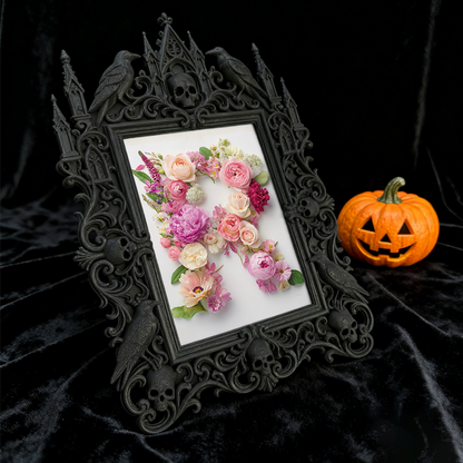 Gothic Dark Frame | Bookstore Nook Decor, Photo Display, Dual-use