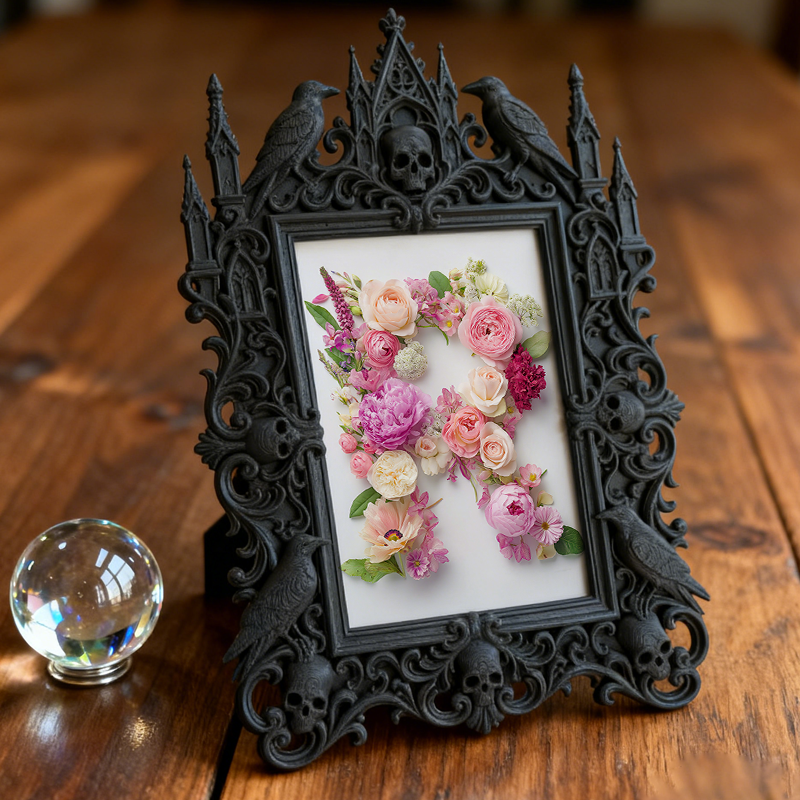 Gothic Dark Frame | Bookstore Nook Decor, Photo Display, Dual-use