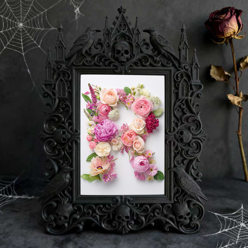 Gothic Dark Frame | Bookstore Nook Decor, Photo Display, Dual-use