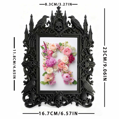 Gothic Dark Frame | Bookstore Nook Decor, Photo Display, Dual-use