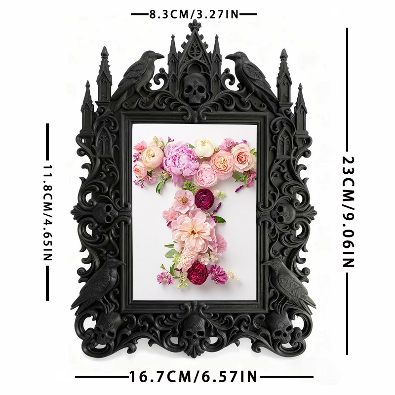 Gothic Dark Frame | Cosplay Shop Decor, Character Photo Prop, Waterproof Plastic