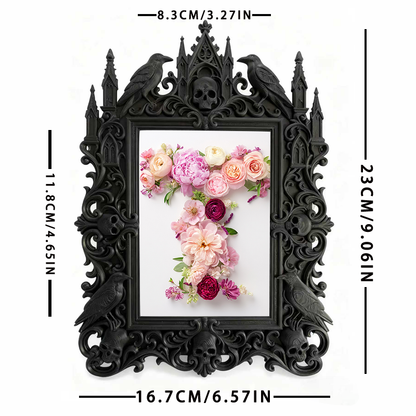 Gothic Dark Frame | Cosplay Shop Decor, Character Photo Prop, Waterproof Plastic