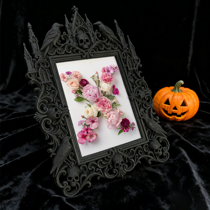 Gothic Dark Frame | Lash & Brow Studio Decor, Photo Holder, Wall-mountable