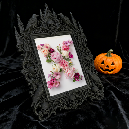 Gothic Dark Frame | Lash & Brow Studio Decor, Photo Holder, Wall-mountable