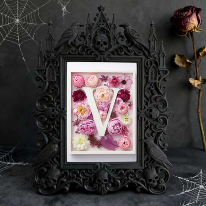 Gothic Dark Frame | Handmade Jewelry Shop Decor, Photo Frame, Waterproof Plastic