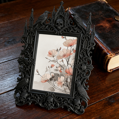 Gothic Dark Frame | Pottery Studio Decor, Photo Display, Wall/Tabletop
