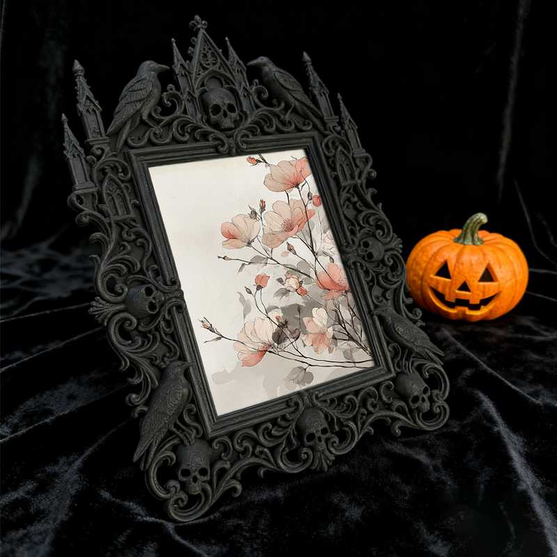 Gothic Dark Frame | Pottery Studio Decor, Photo Display, Wall/Tabletop