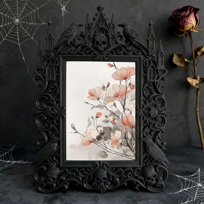 Gothic Dark Frame | Pottery Studio Decor, Photo Display, Wall/Tabletop