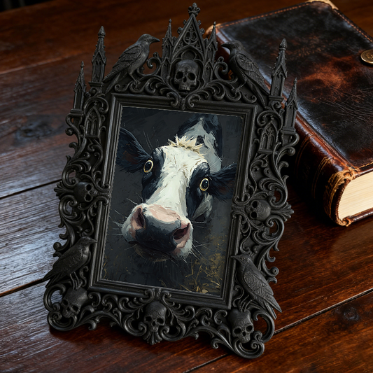 Gothic Dark Frame | Comic Book Store Decor, Photo Ornament, Waterproof Plastic