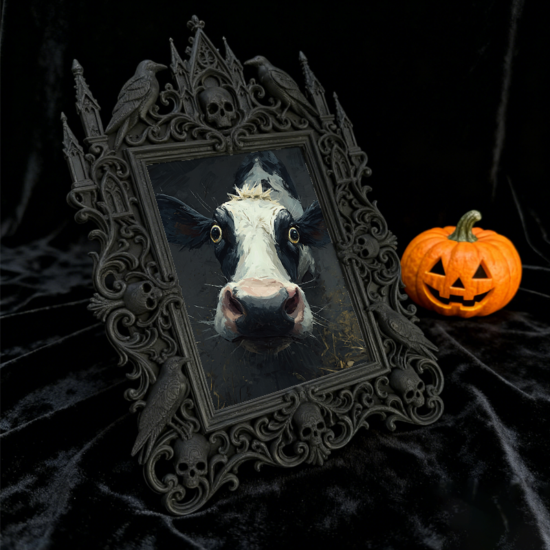 Gothic Dark Frame | Comic Book Store Decor, Photo Ornament, Waterproof Plastic