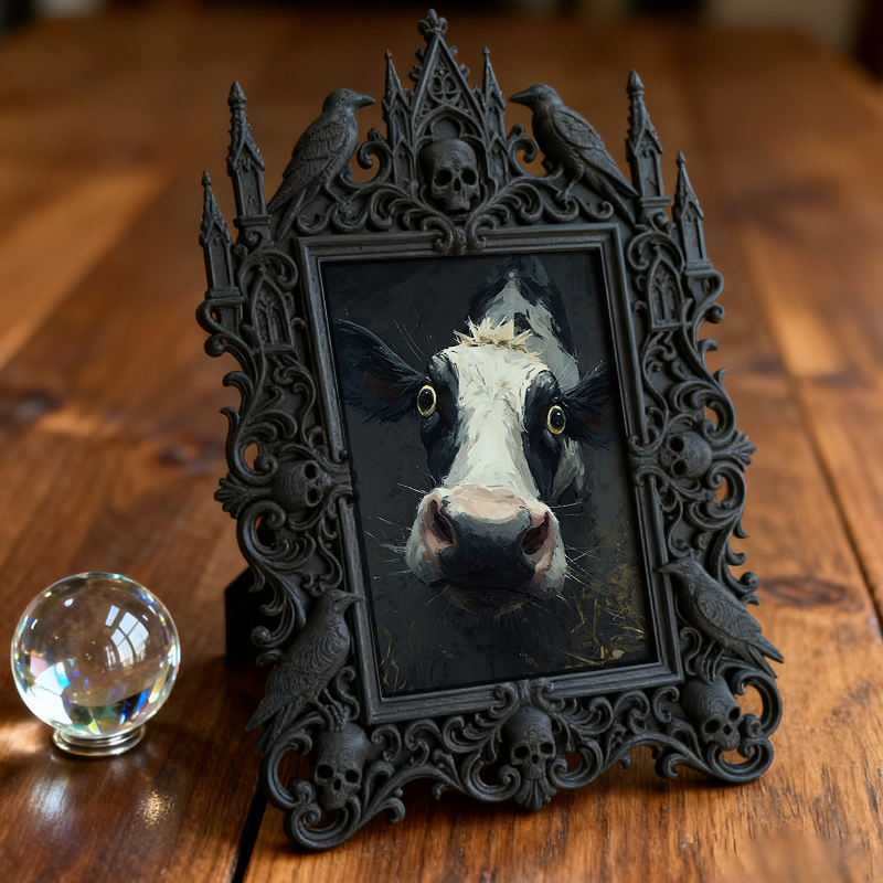 Gothic Dark Frame | Comic Book Store Decor, Photo Ornament, Waterproof Plastic