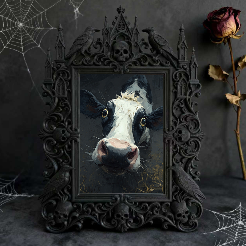 Gothic Dark Frame | Comic Book Store Decor, Photo Ornament, Waterproof Plastic