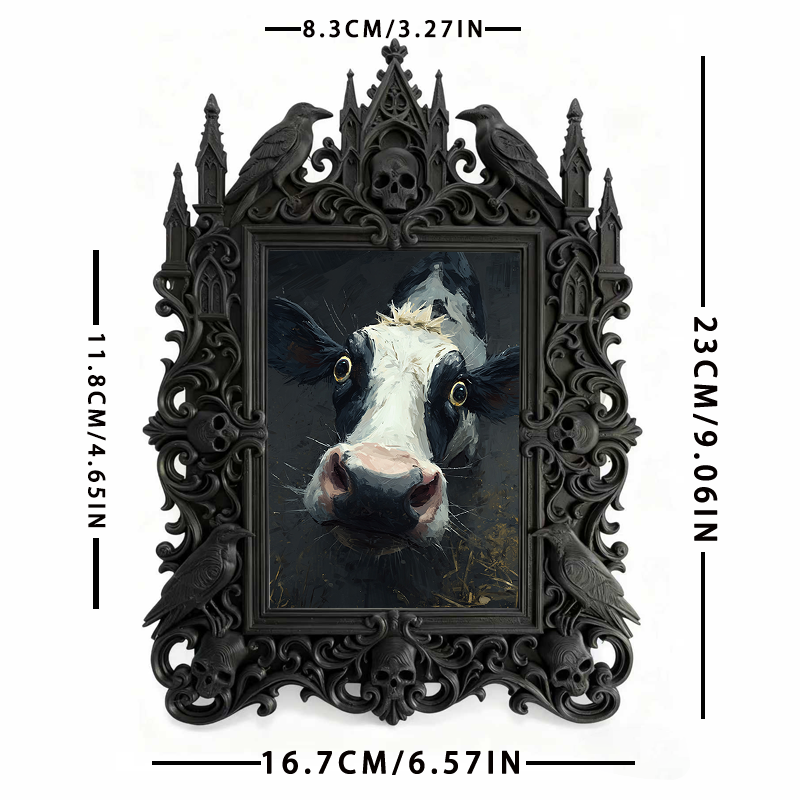 Gothic Dark Frame | Comic Book Store Decor, Photo Ornament, Waterproof Plastic