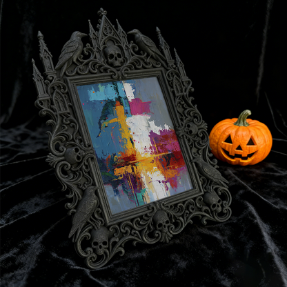 Gothic Dark Frame | Nail Art Studio Decor, Photo Display, Wall/Tabletop