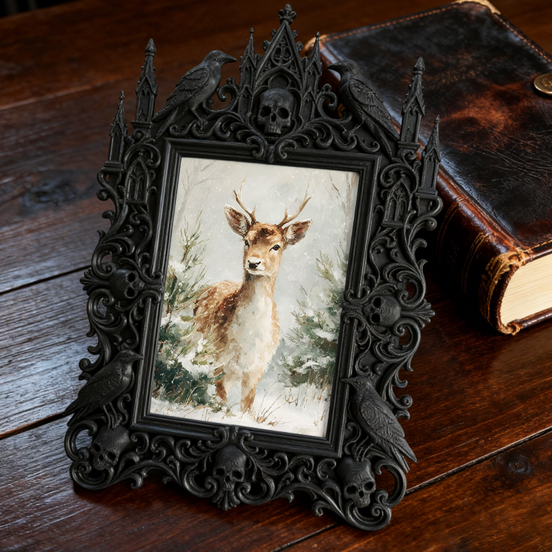 Gothic Dark Frame | Perfume Shop Decor, Photo Holder, Dual-use