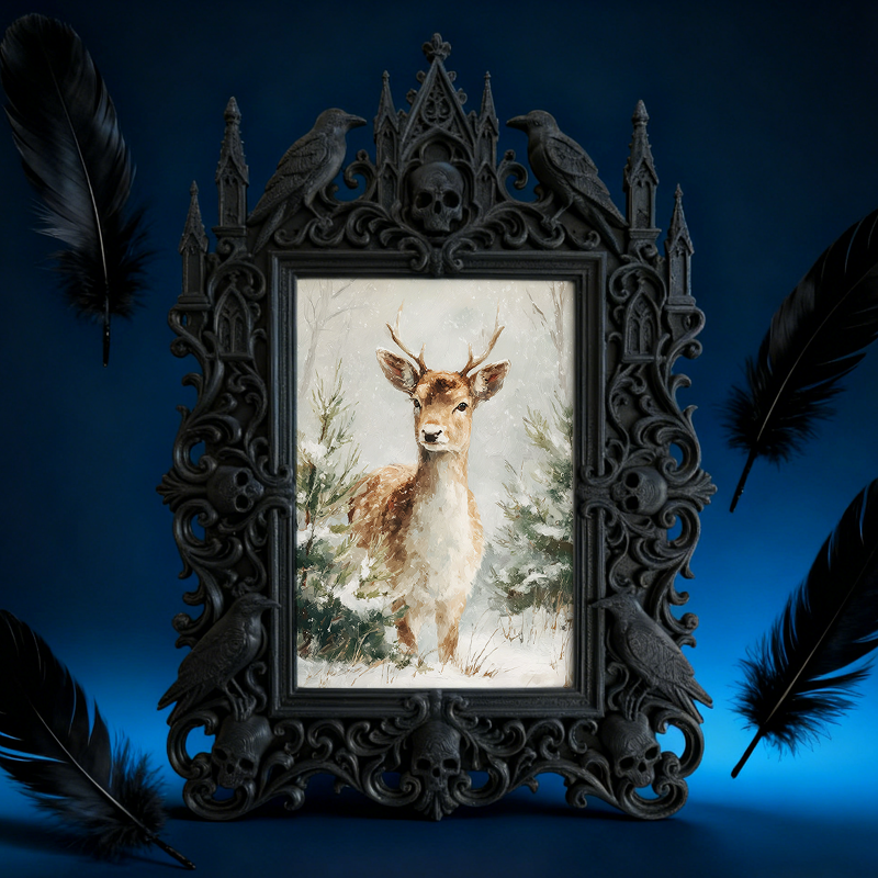 Gothic Dark Frame | Perfume Shop Decor, Photo Holder, Dual-use