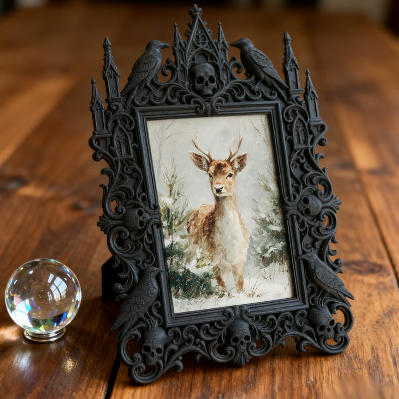 Gothic Dark Frame | Perfume Shop Decor, Photo Holder, Dual-use