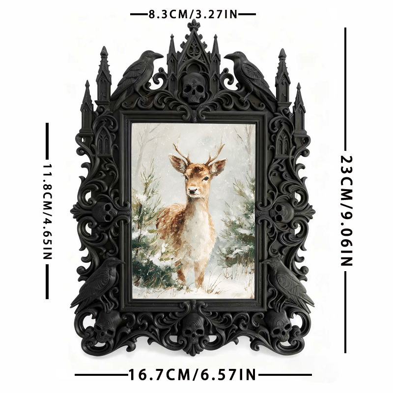 Gothic Dark Frame | Perfume Shop Decor, Photo Holder, Dual-use
