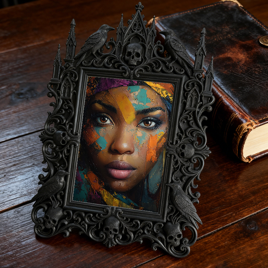 Gothic Dark Frame | Board Game Cafe Decor, Photo Prop, Waterproof Plastic Frame