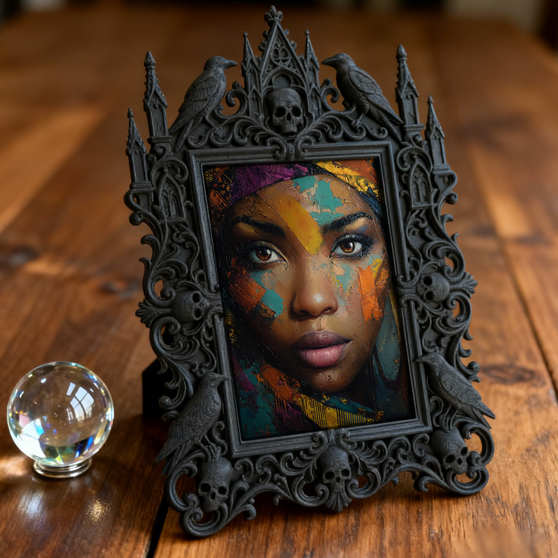 Gothic Dark Frame | Board Game Cafe Decor, Photo Prop, Waterproof Plastic Frame